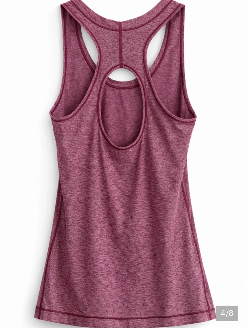 Athleta Nitro Heathered Rose Racerback Tank Medium - Picture 4 of 6